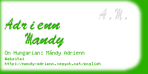 adrienn mandy business card